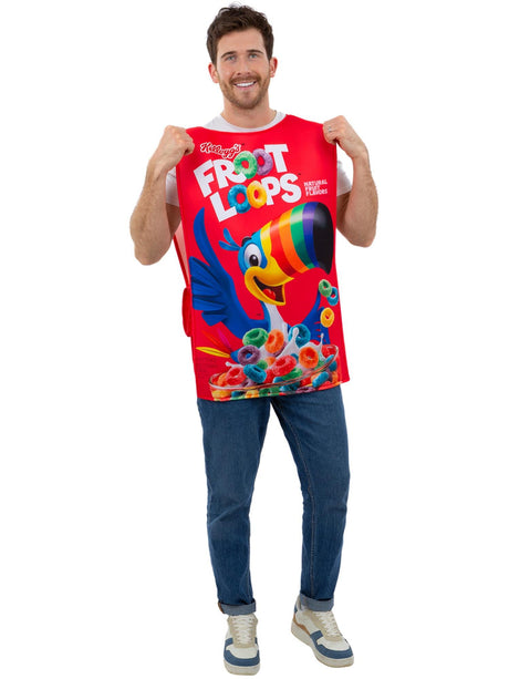 Kelloggs� Froot Loops� Cereal Box-kostume