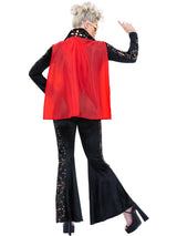 Elvis-kostume med sorte rhinsten