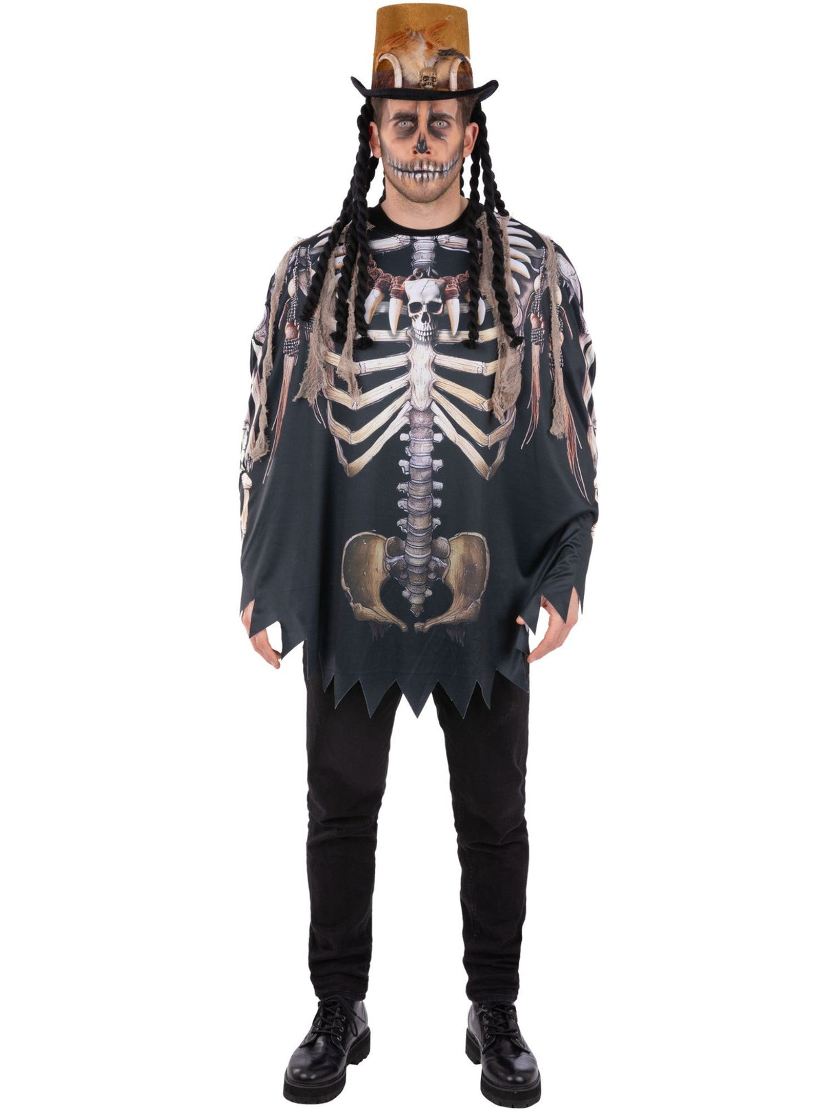 Voodoo Witch Doctor Poncho, Voksen