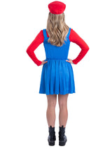 Rødt blikkenslagerkostume