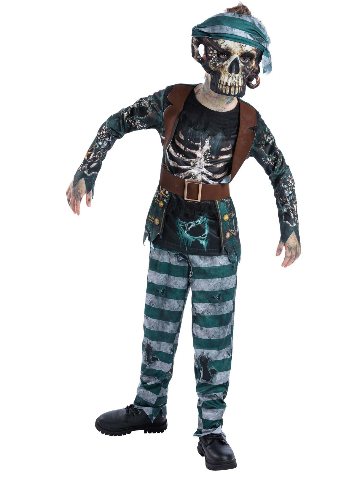 Skeletpiratkostume til dækhånd