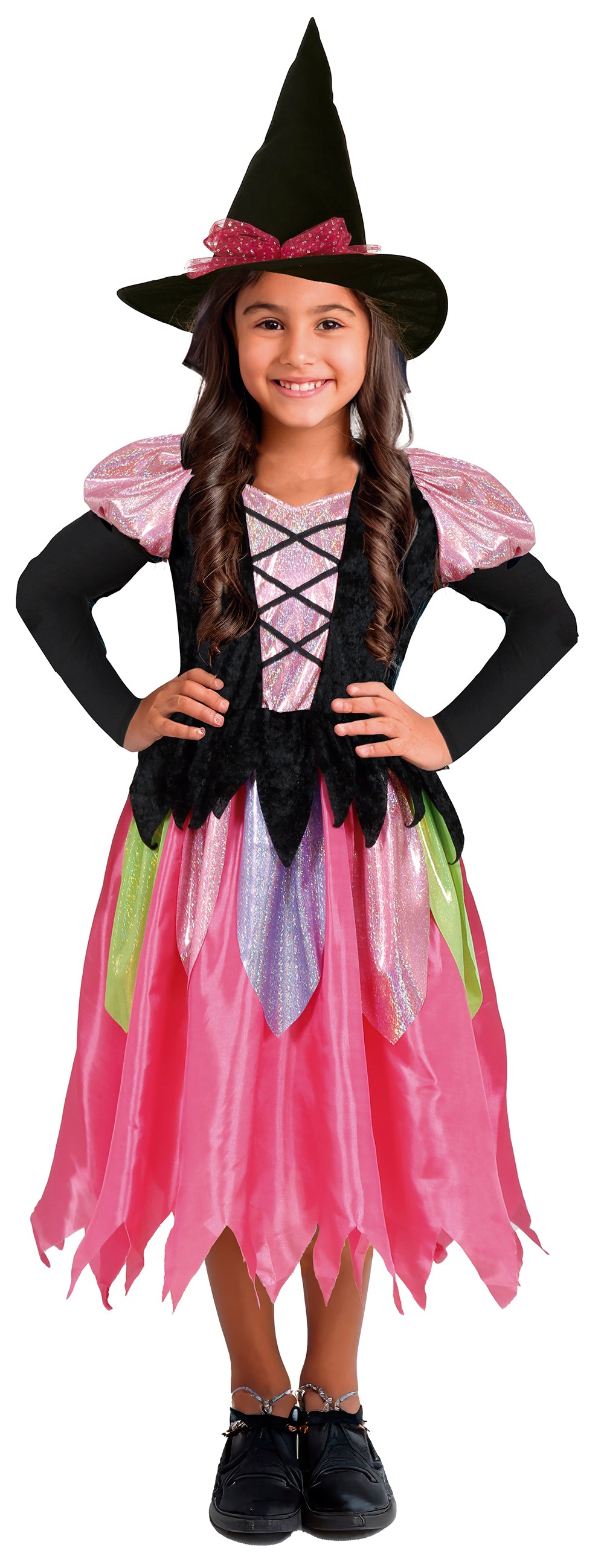 Skinnende heks Børnekostume