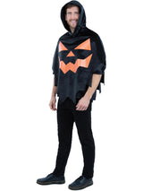 Sort græskarponcho, voksen unisex