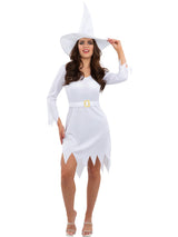 Godt hvidt heksekostume