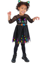 Regnbuekattekostume, småbørn