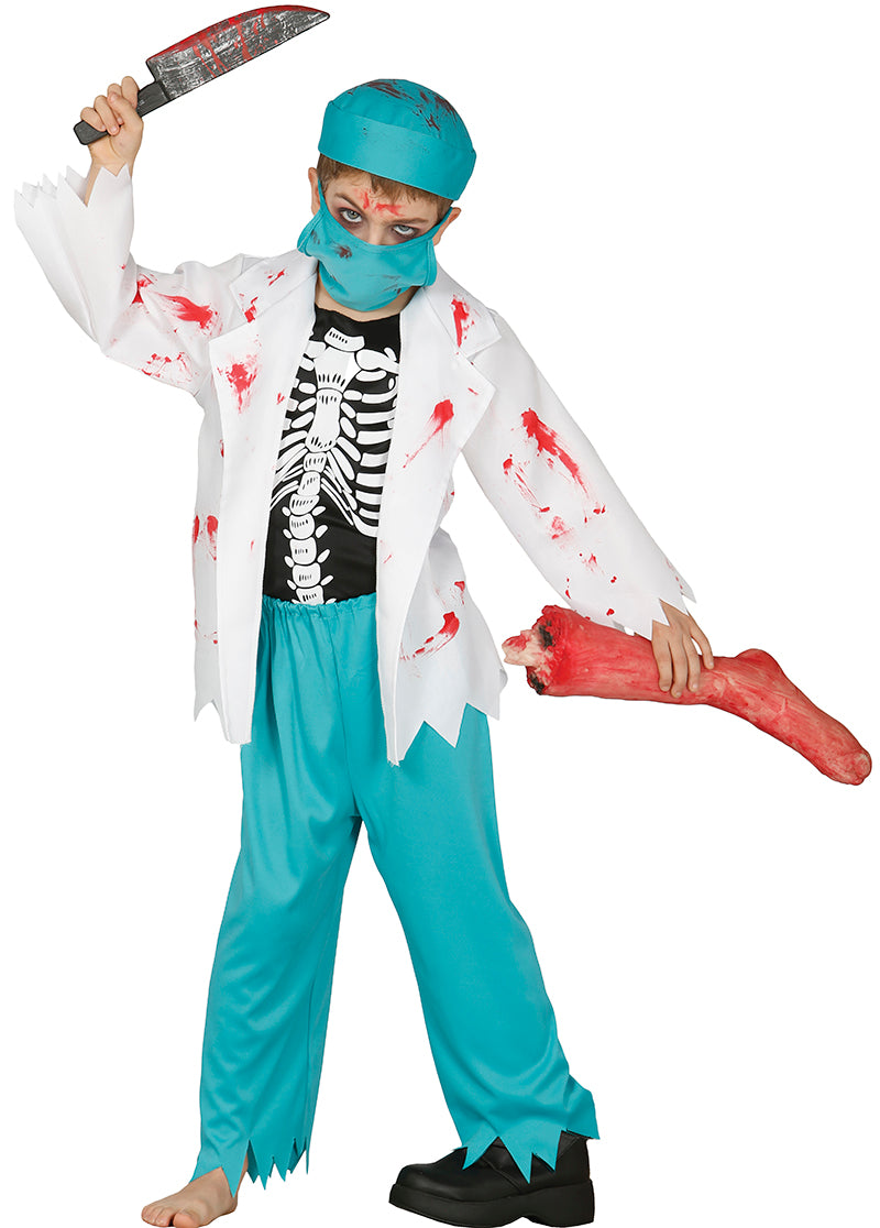 Doctor zombie børnekostume
