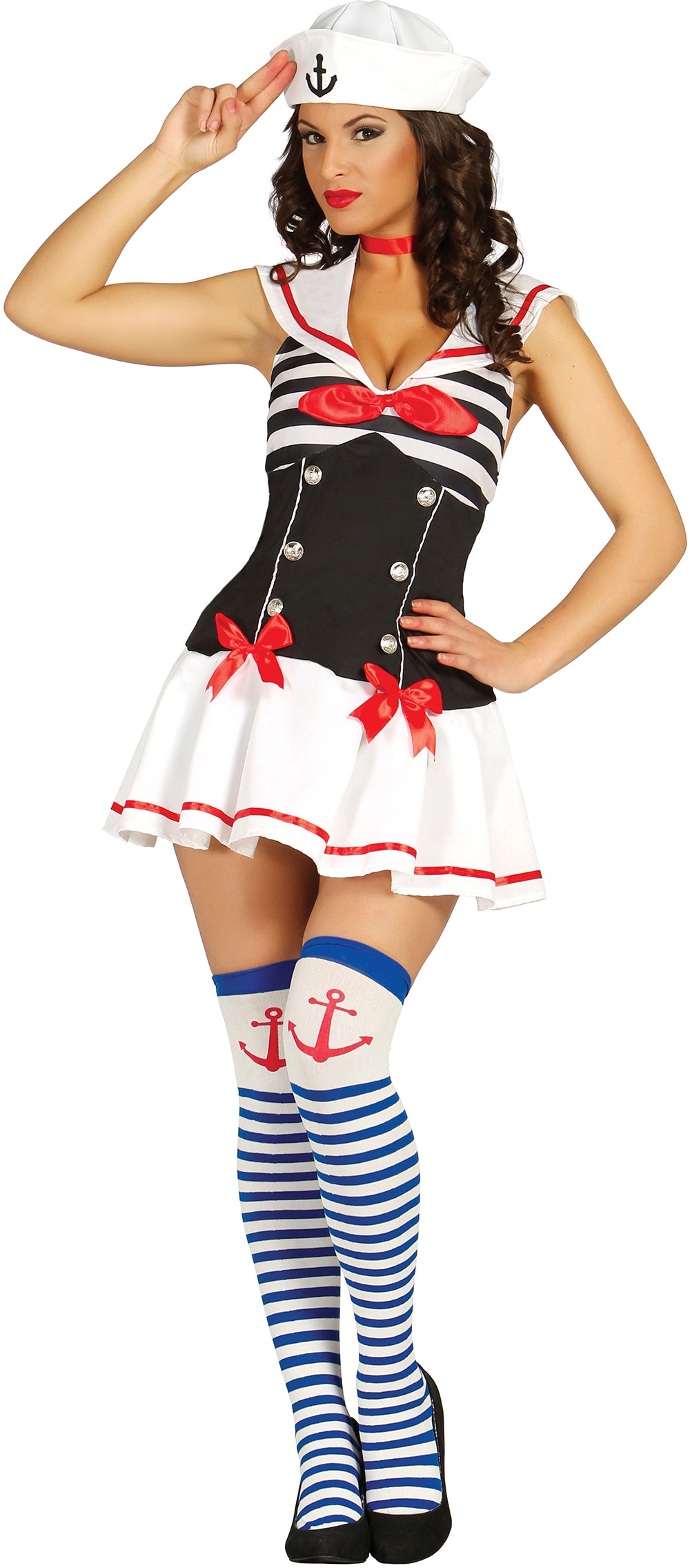 Sømandsdame kostume