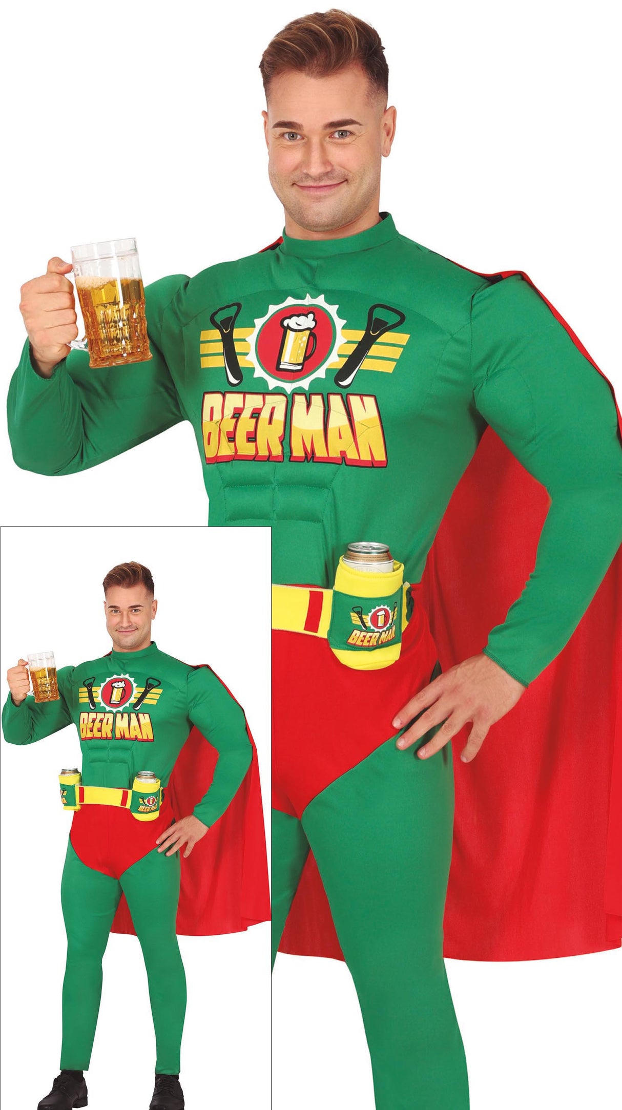 Beerman flaske kostume