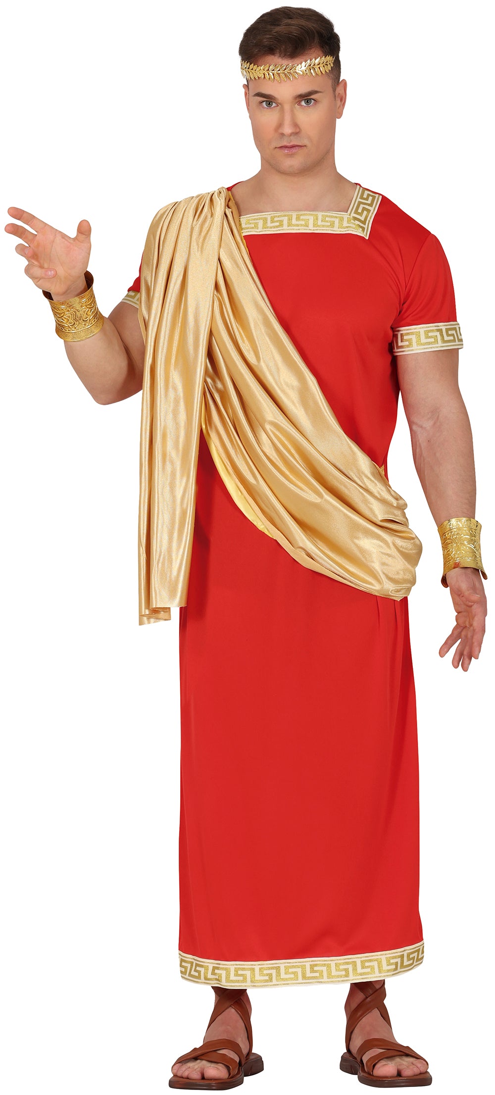 Rød romersk kostume