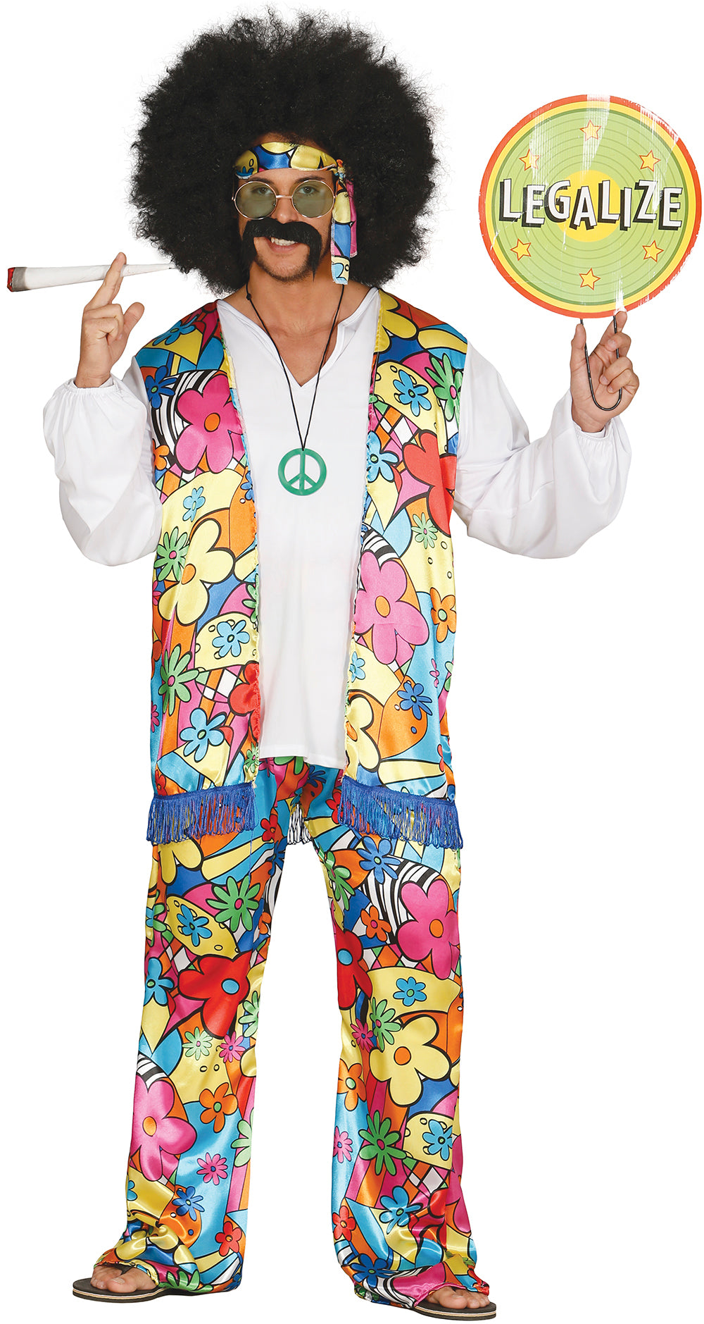 Hippie regnbuekostume