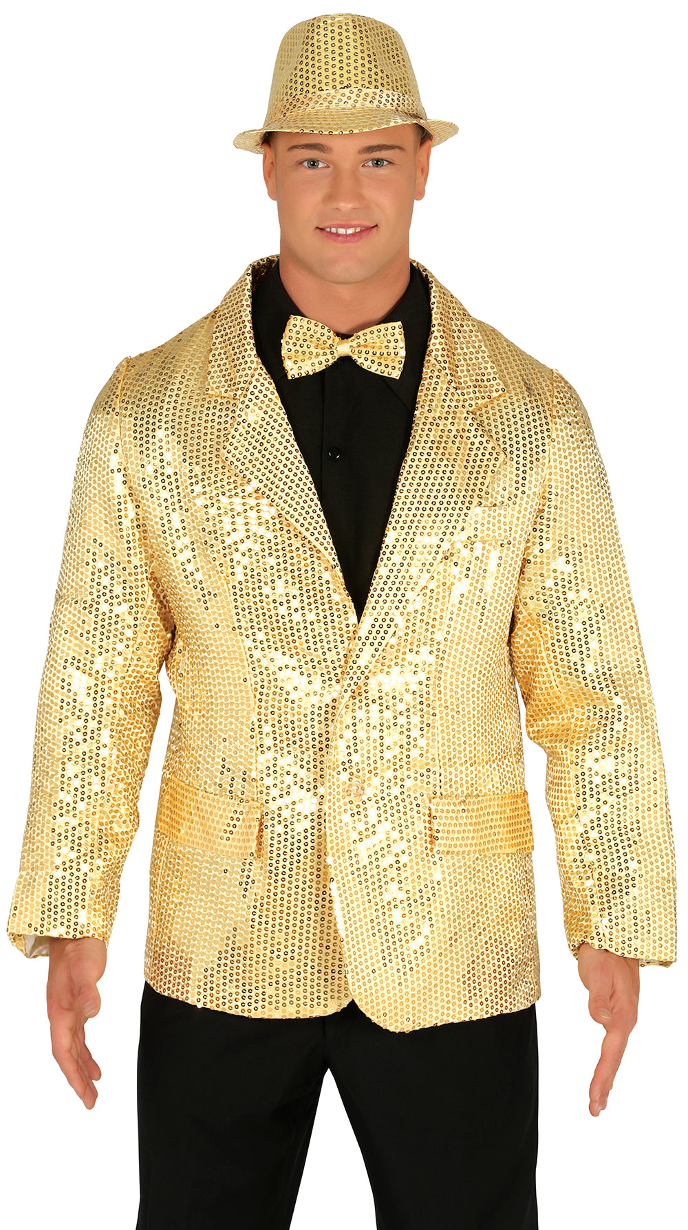 Guld pailletter jakke kostume