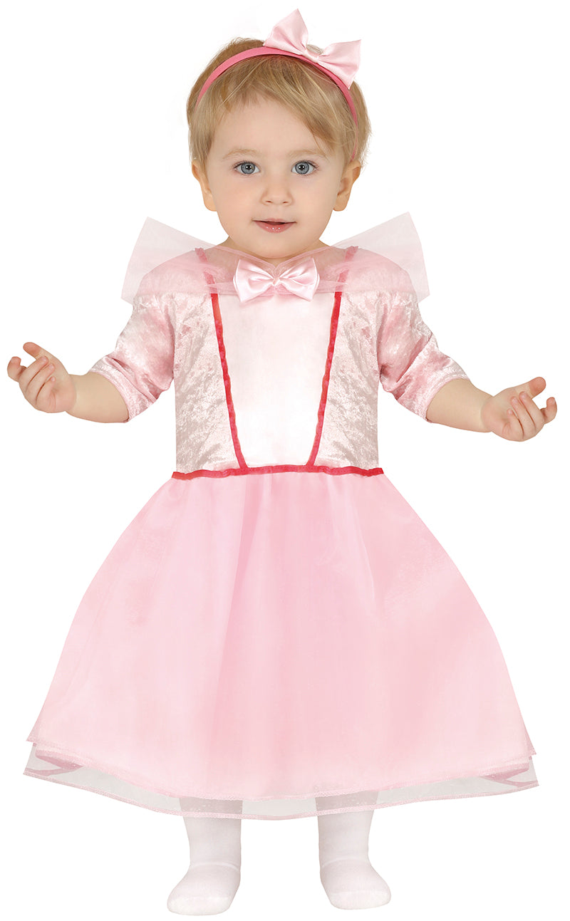 Pink prinsesse-barnekostume