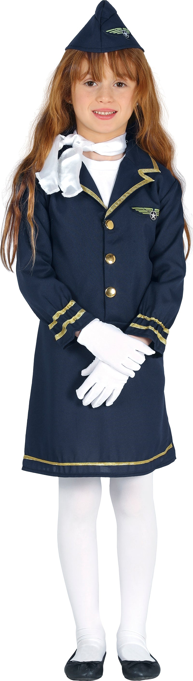 Stewardesse barn kostume