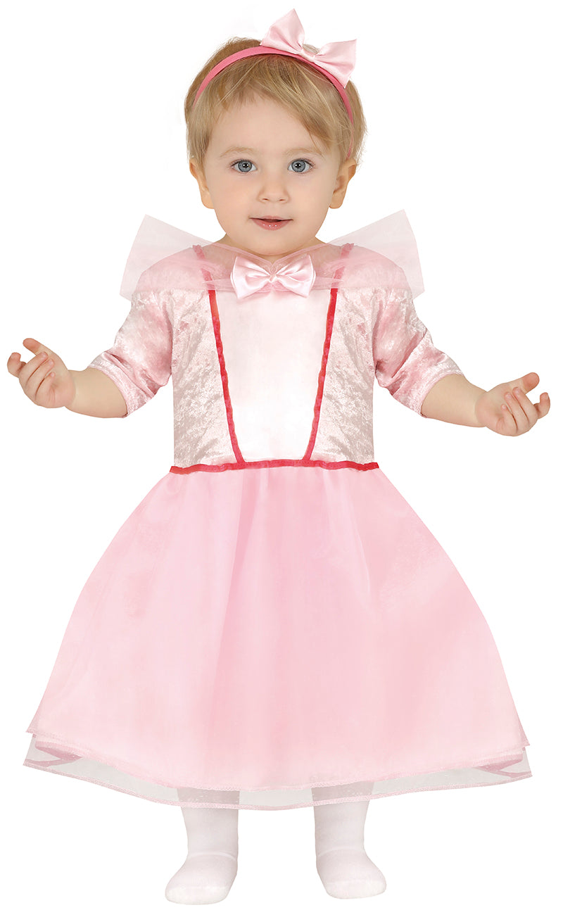 Pink prinsessekostume