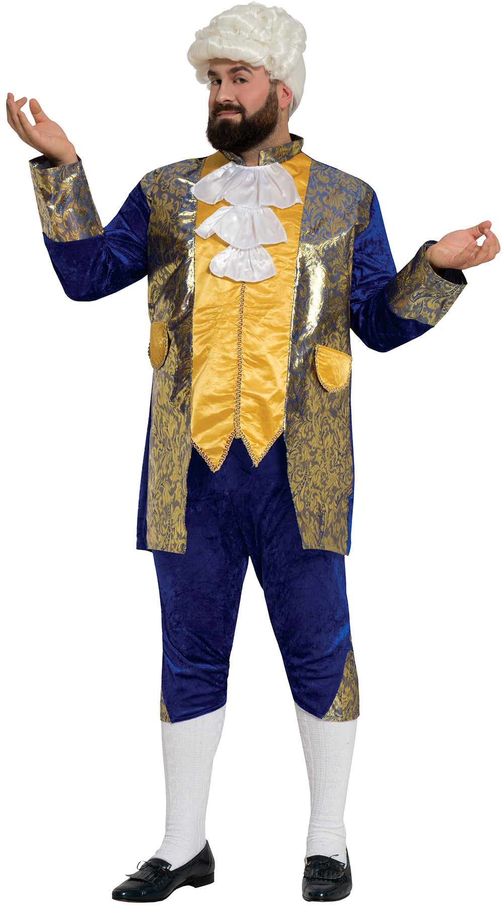 Blåt markis kostume