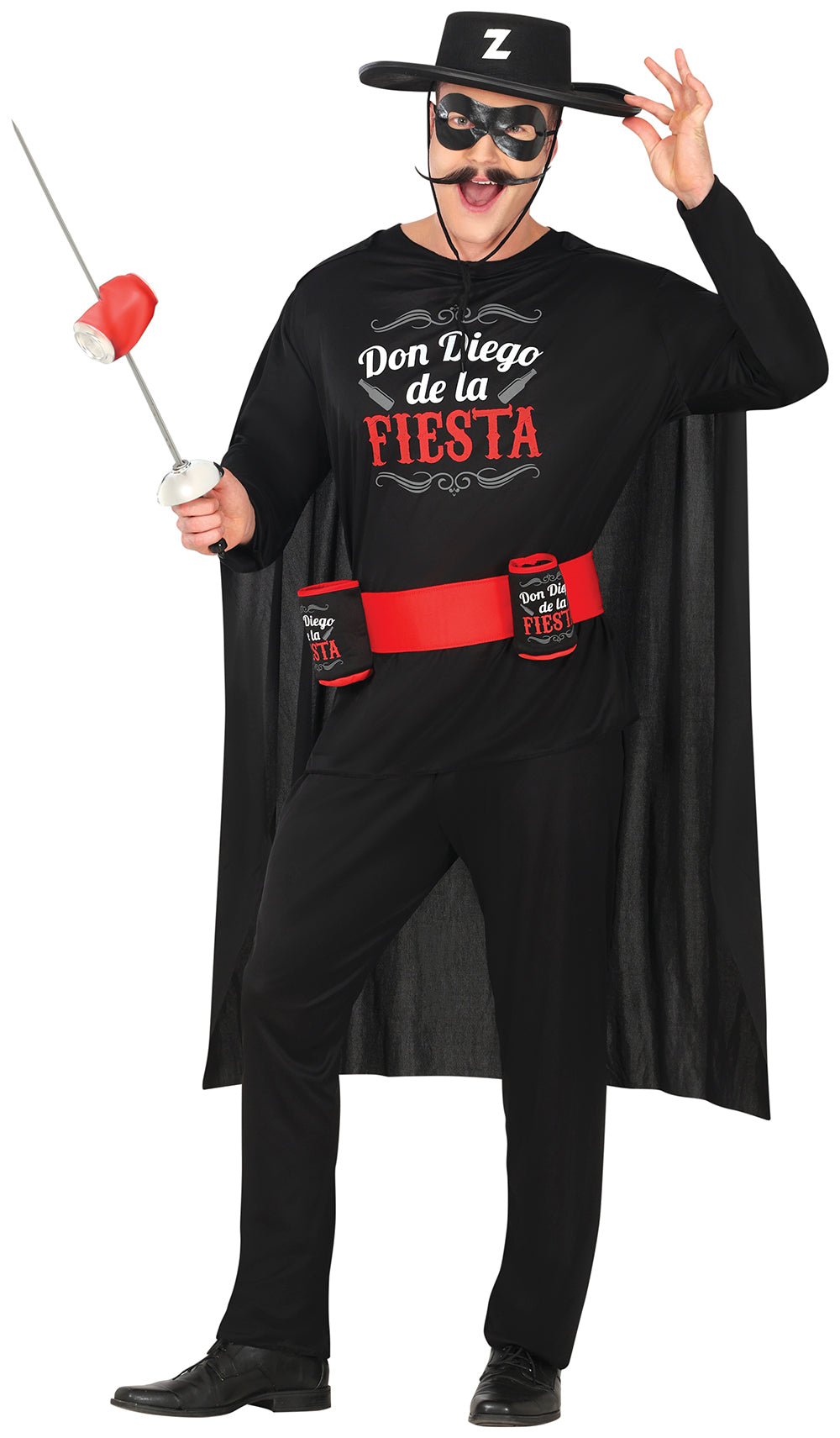 Don diego de la fiestas, kostume til voksne