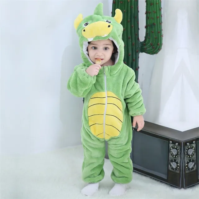 Billede af Dinosaur Kostume til Børn - Grøn